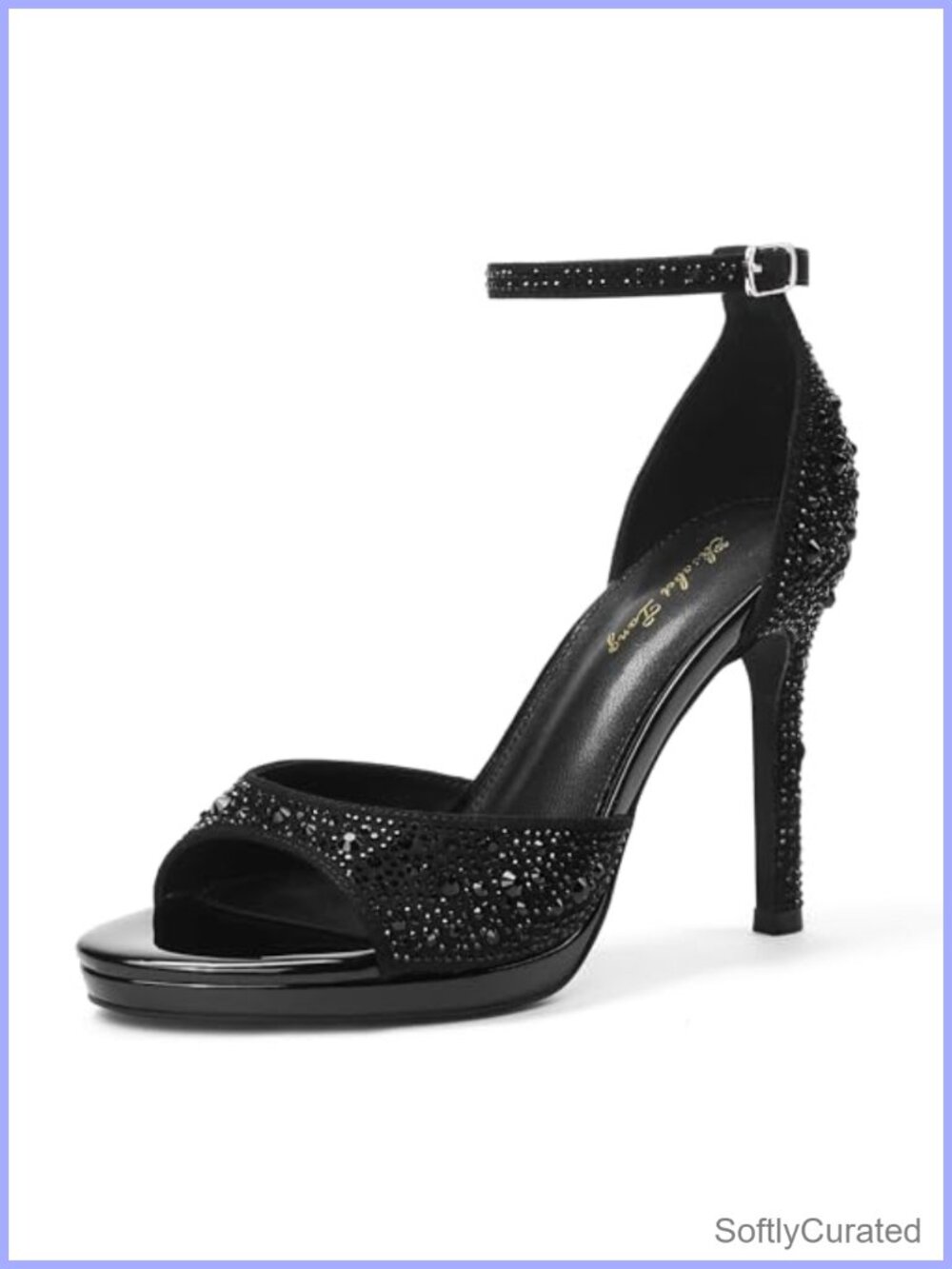 Women's High Heels Round Open Toe Platform Heeled Sandals